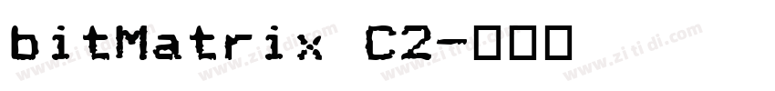 bitMatrix C2字体转换